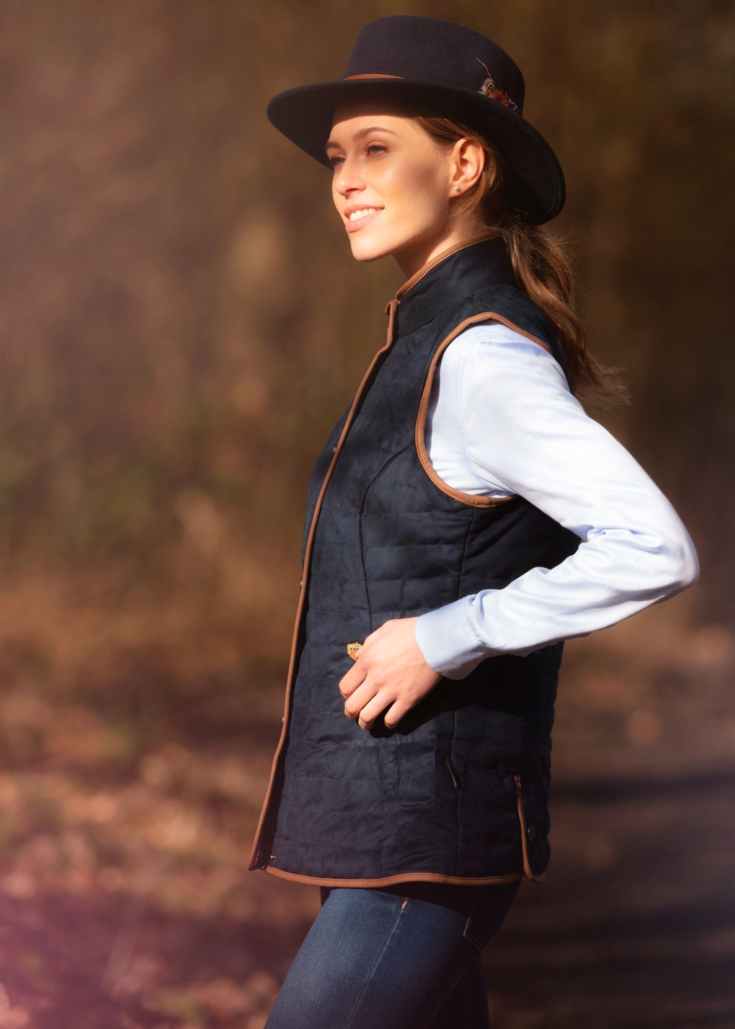ladies-quilted-gilet-dark-navy