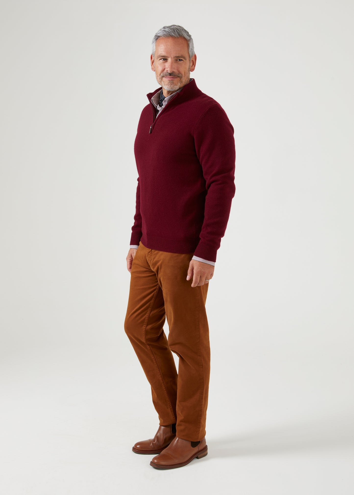 lambswool-quarter-zip-jumper-bordeaux