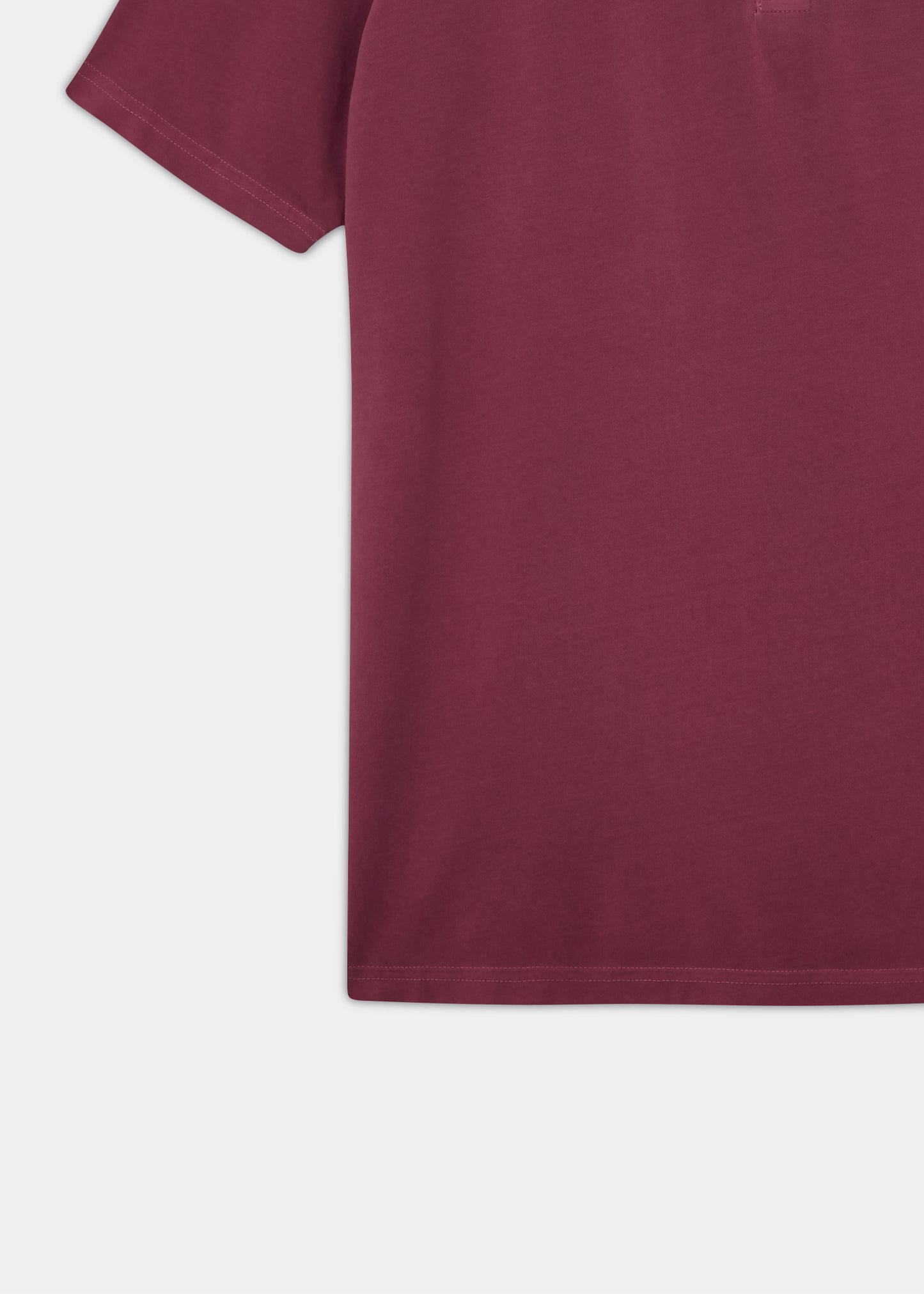 Tutbury Faded Dye Polo Shirt In Claret - Without Emblem