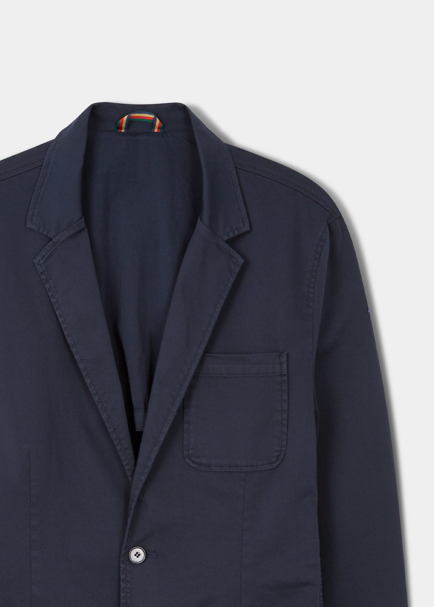 Men's cotton stretch blazer in navy