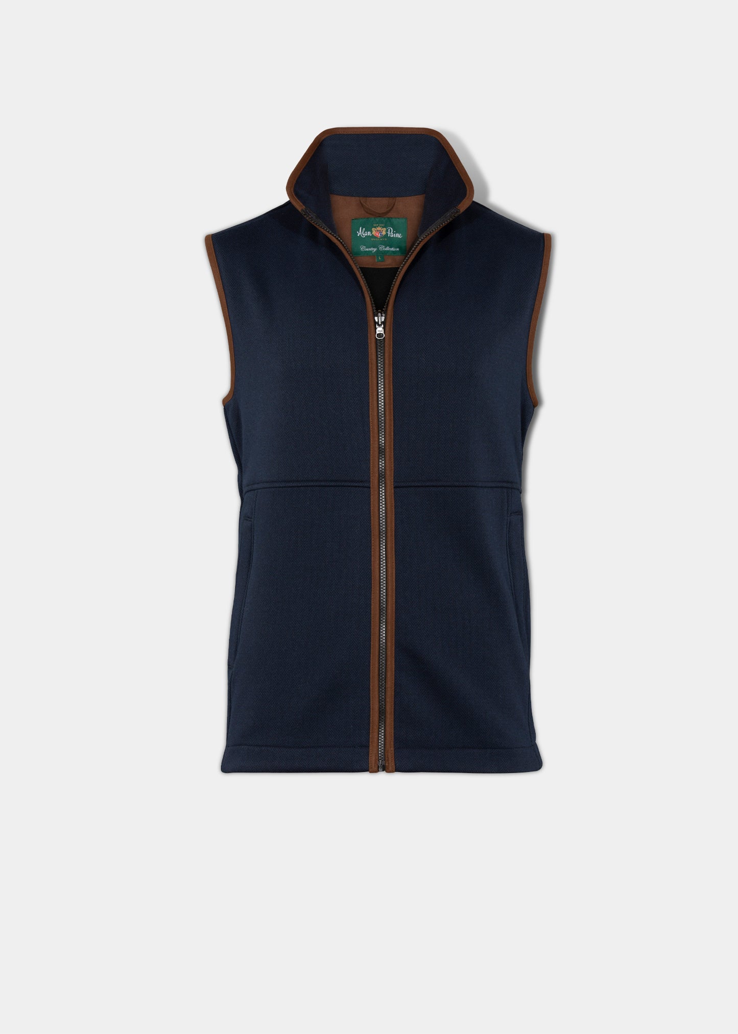 mens-fleece-gilet-navy-herringbone