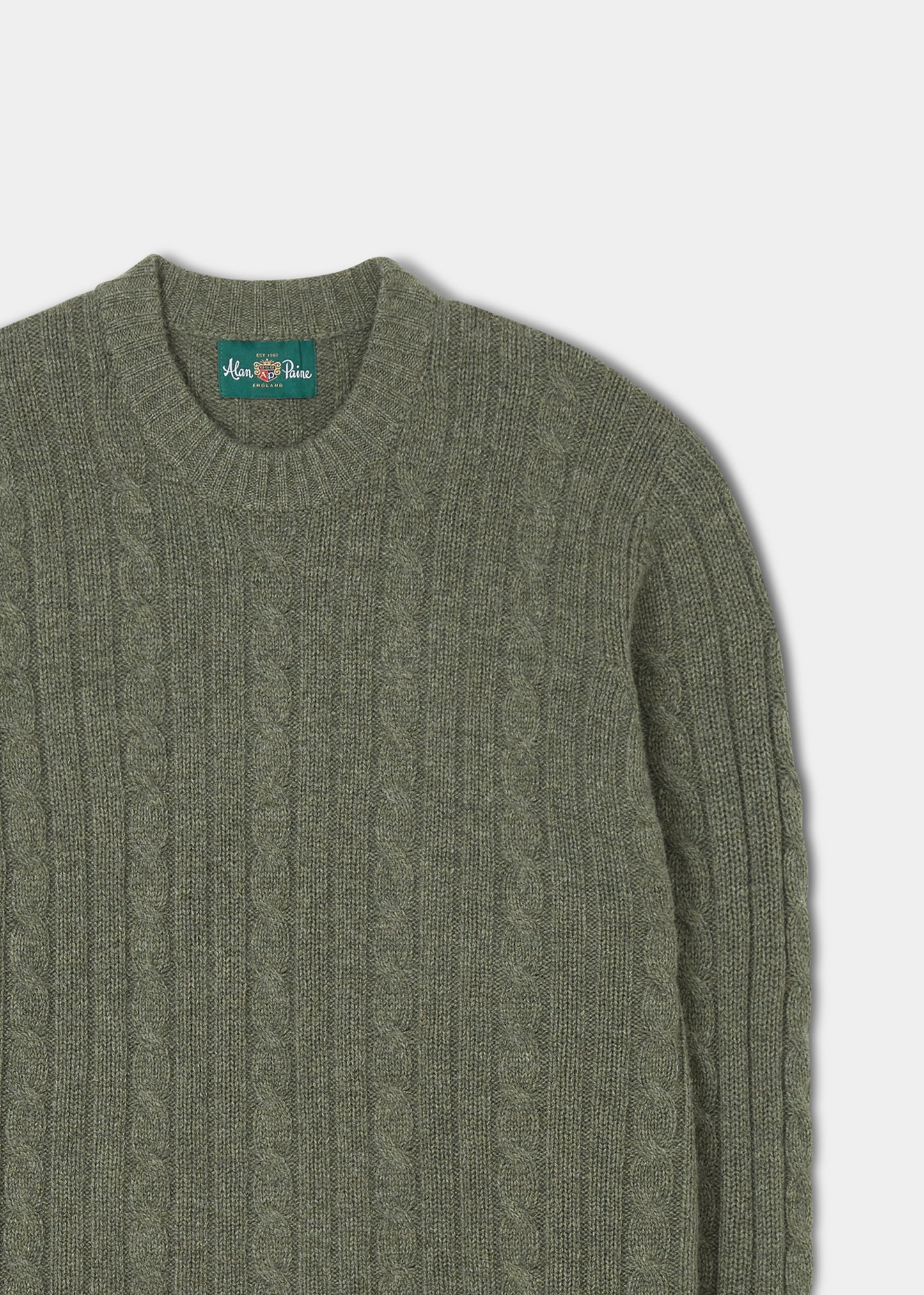 Rathmell Men's Cable Knit Jumper in Landscape