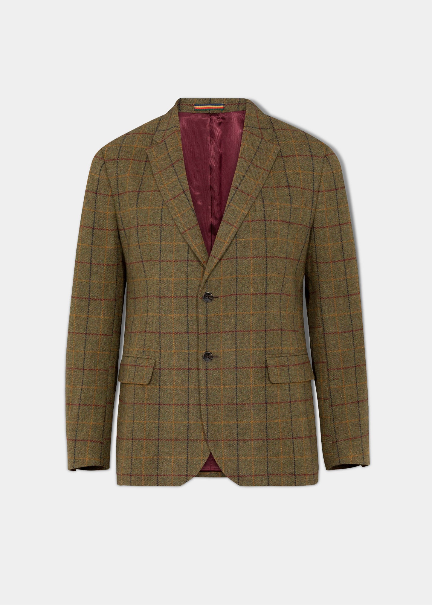 Surrey Men's Tweed Lined Country Blazer In Olive - SIZE 42 ONLY