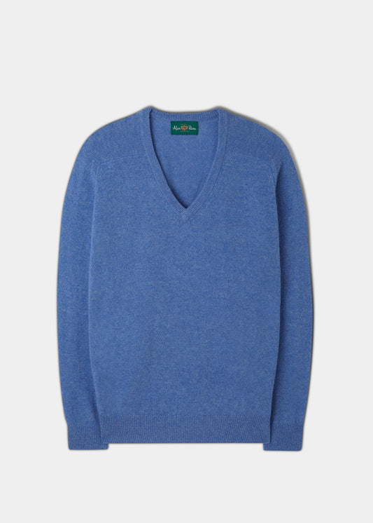 Hampshire Lambswool Jumper in Blue Velvet 