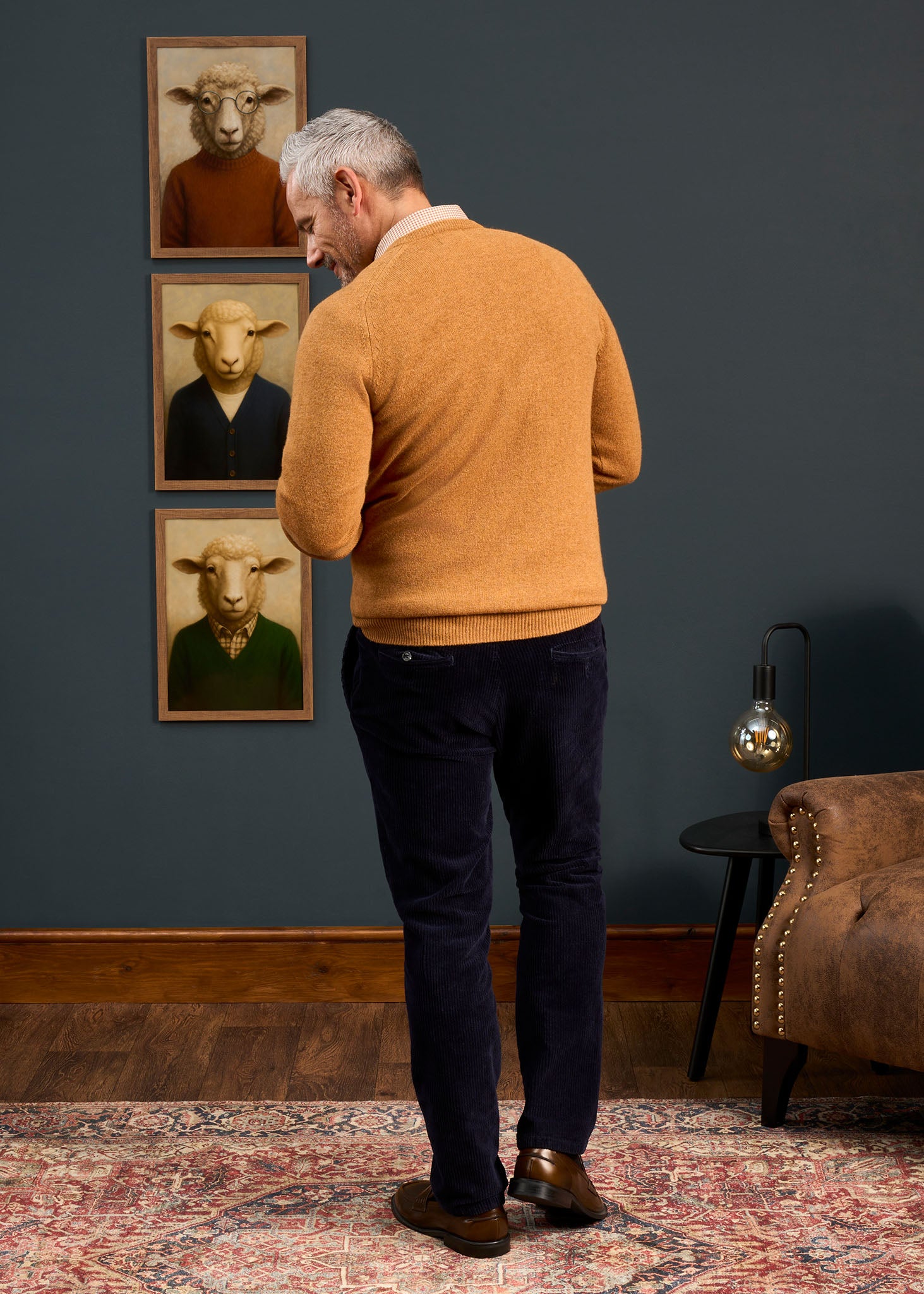 Hampshire Lambswool Jumper in Gazelle