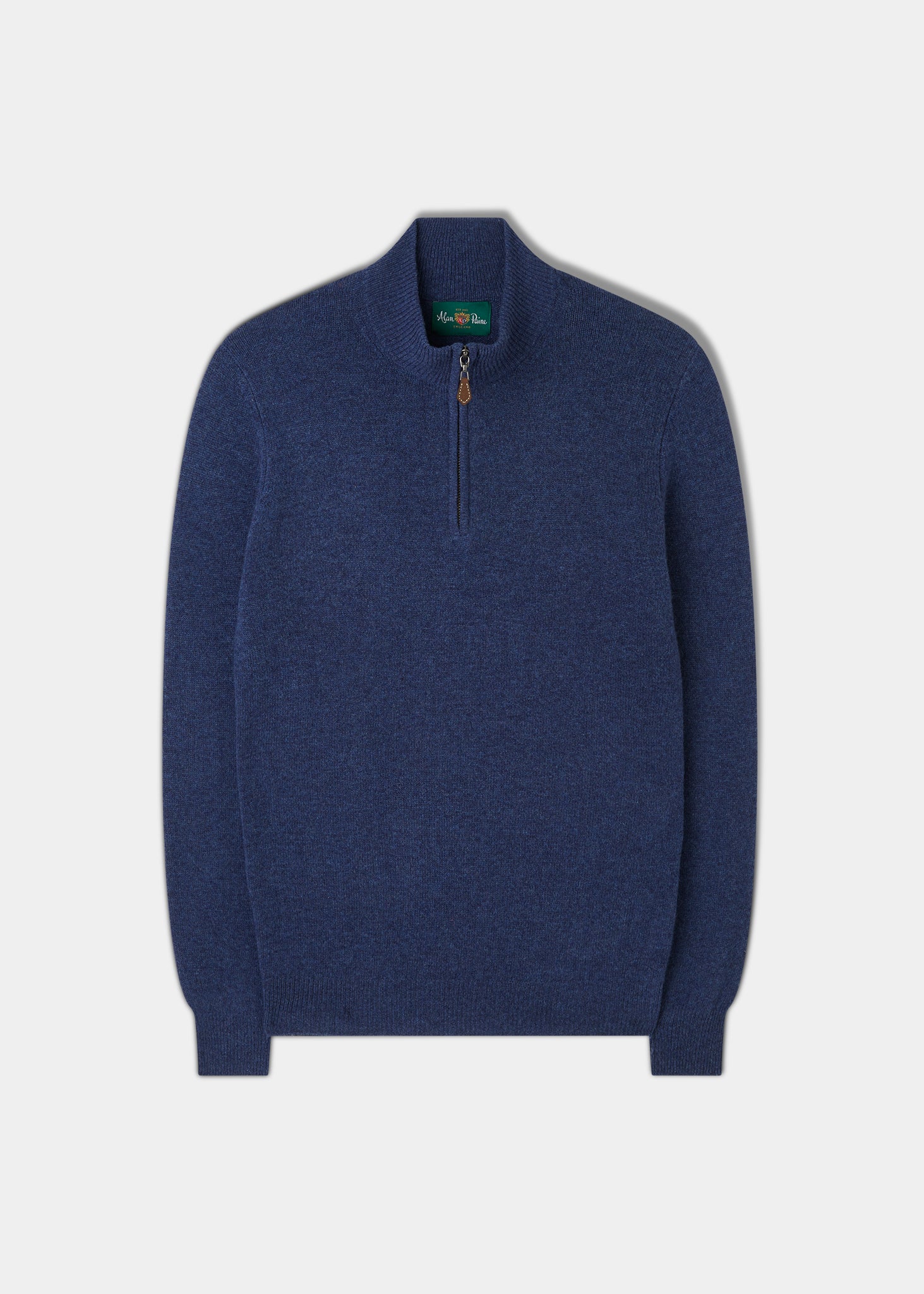 Sutherland Lambswool 1/4 Zip Jumper in Rhapsody