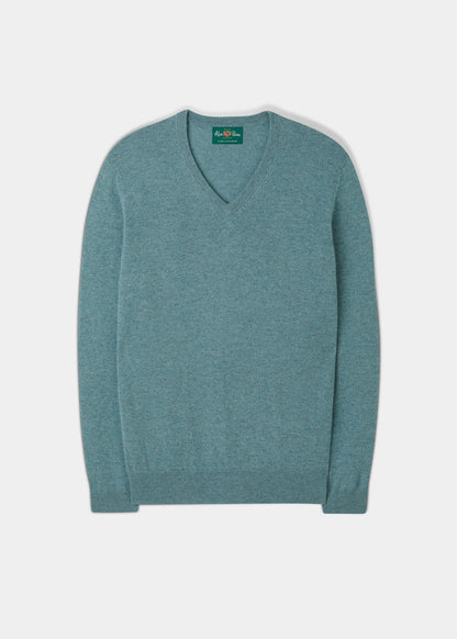 Haddington Cashmere Jumper in Caspian