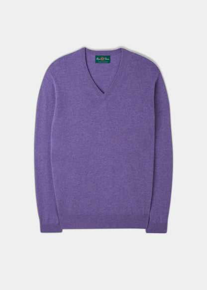 Haddington Cashmere Jumper in Heliotrope