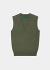 Erin Luxury Vee Neck Fair Isle Tank Top in Landscape
