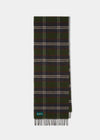 Lubmore Wool Plaid Scarf In Green
