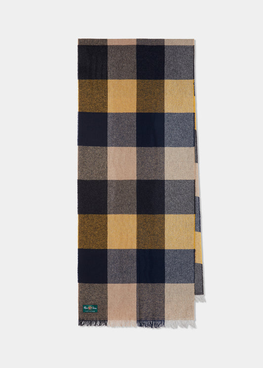 Ellemford Cashmere Scarf In Mustard