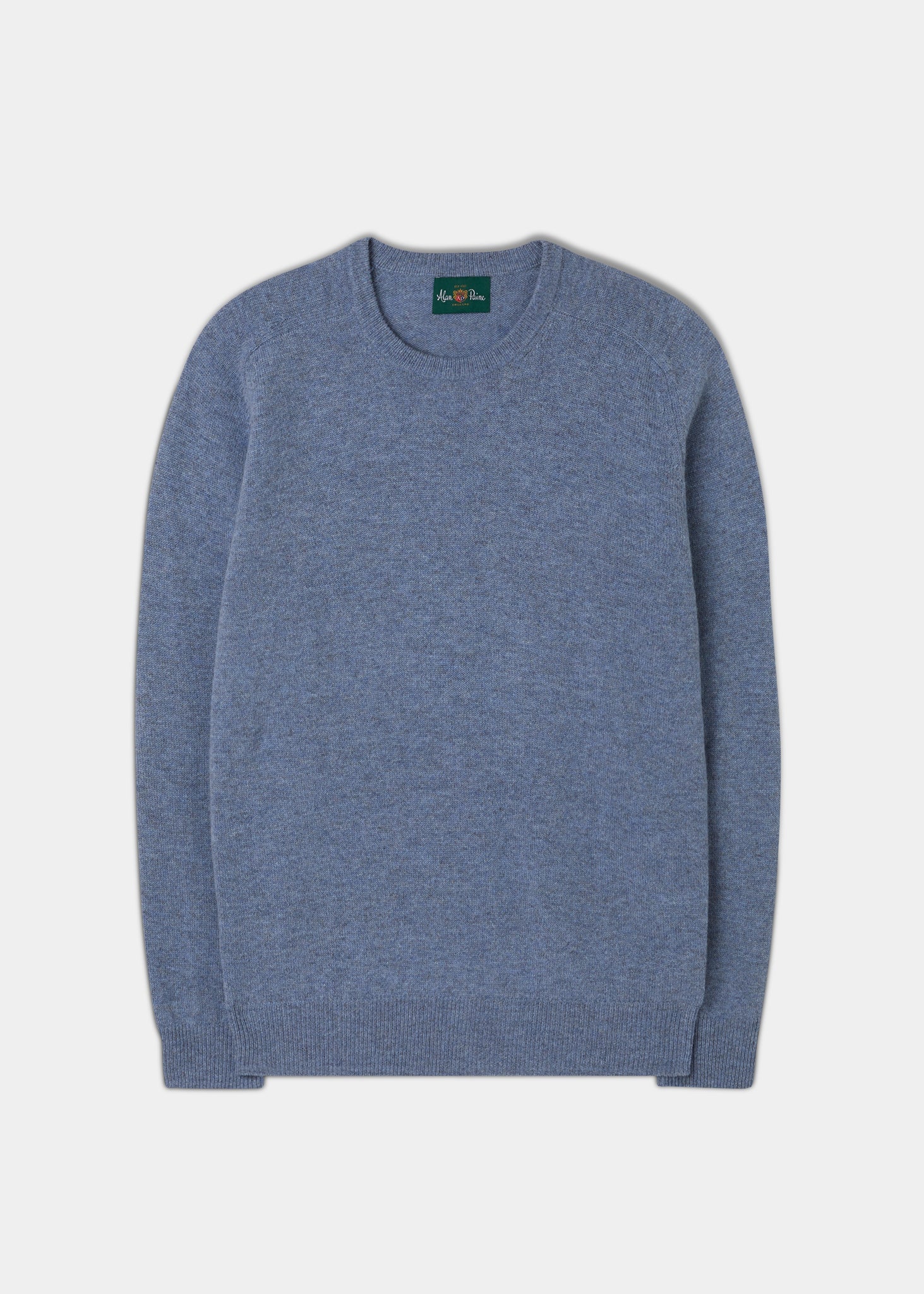 Men's Lambswool Crew Neck Jumper in Light Blue