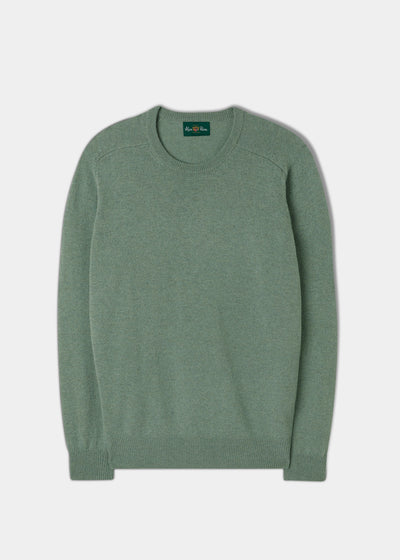 Men's Lambswool Crew Neck Jumper in Spearmint