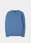 Men's Geelong Lambswool Crew Neck Jumper In Mazarine