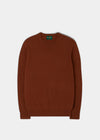 Men's Geelong Lambswool Crew Neck Jumper In Tiger