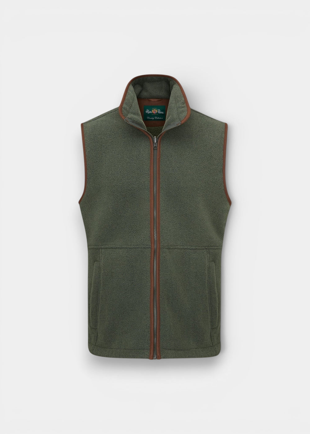 Aylsham Men's Fleece Gilet In Cedar Green - Regular Fit