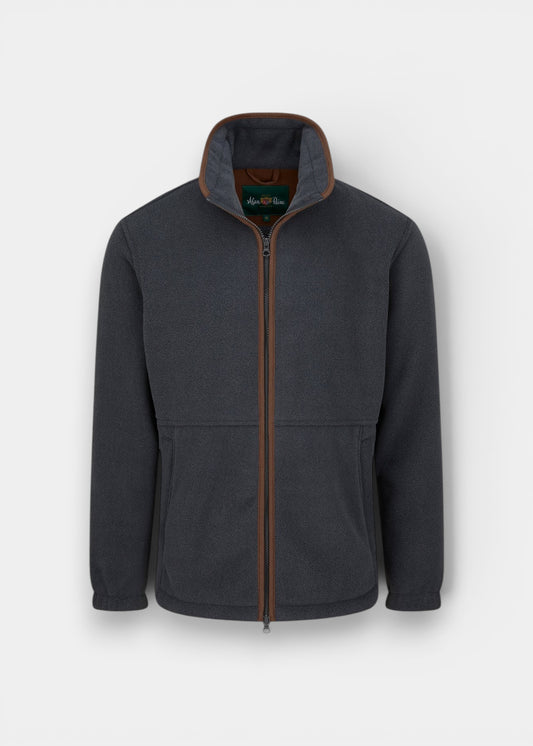 Aylsham Men's Fleece Jacket In Gunmetal - Regular Fit