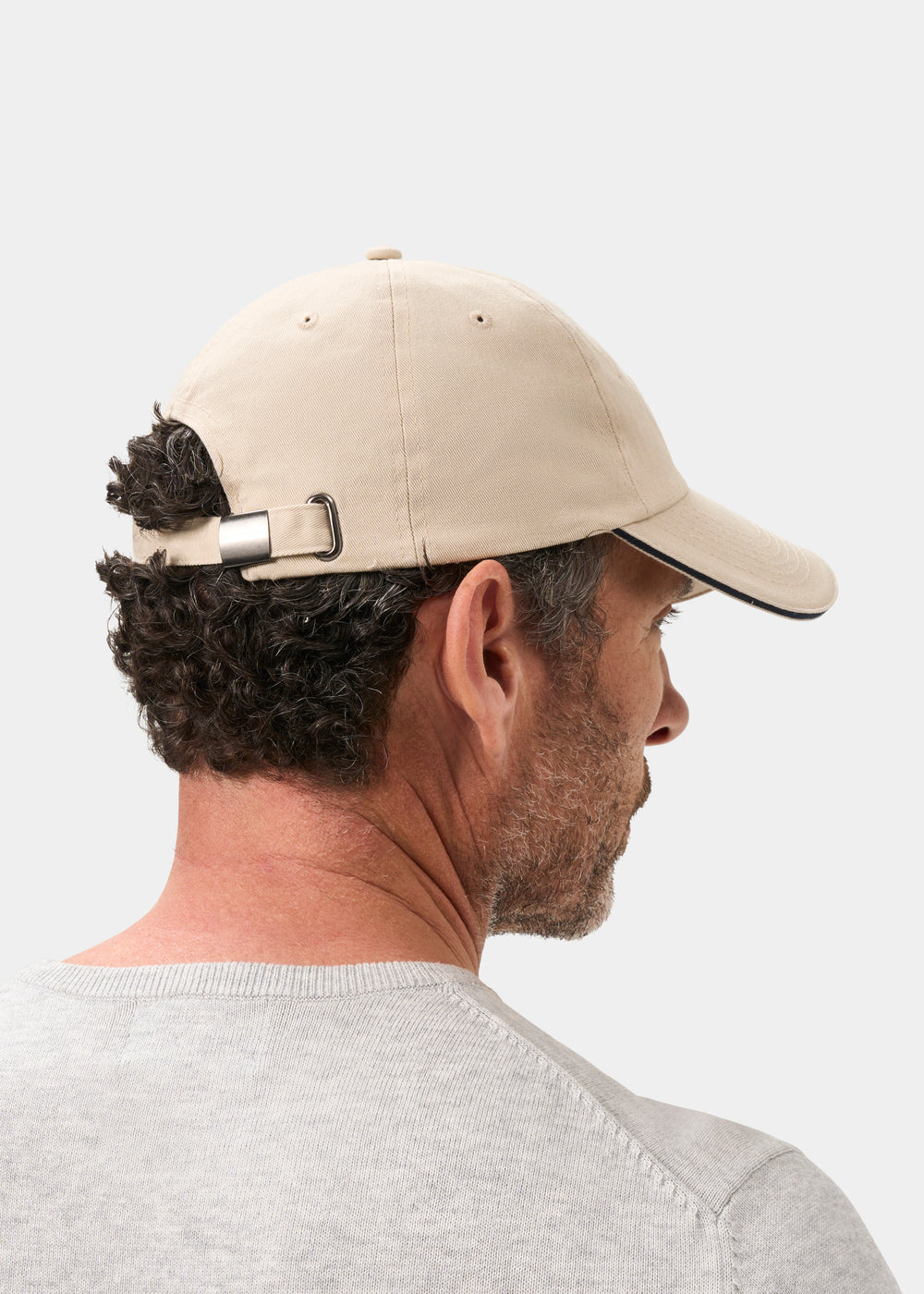 Men's Cotton Baseball Cap In Sand