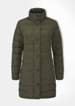 Calsall Ladies Coat in Olive - Regular Fit