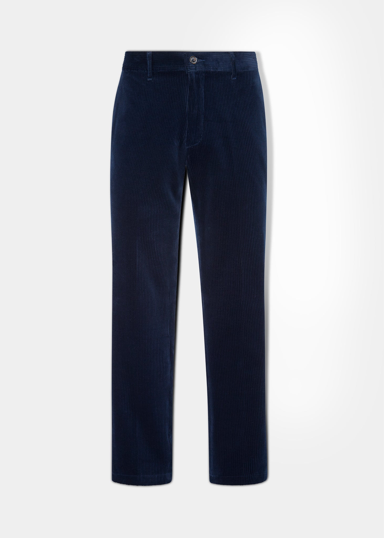 Men's Cotton Cord Trousers In Navy.
