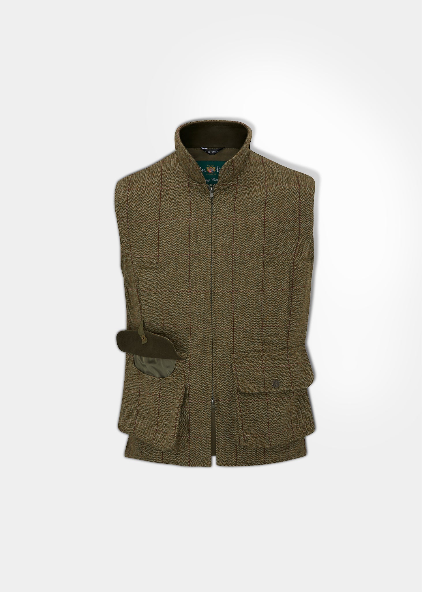 Rutland Men's Tweed Waistcoat In Oakley 