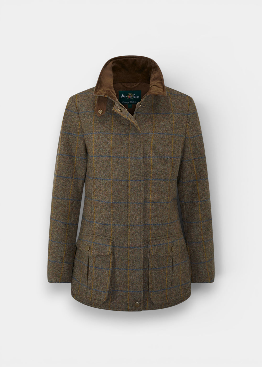 Surrey Ladies Tweed Water Repellent Coat in Seabrook  -  Regular Fit