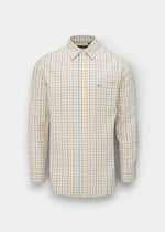 Ilkley Children's Check Country Shirt In Blue and Gold