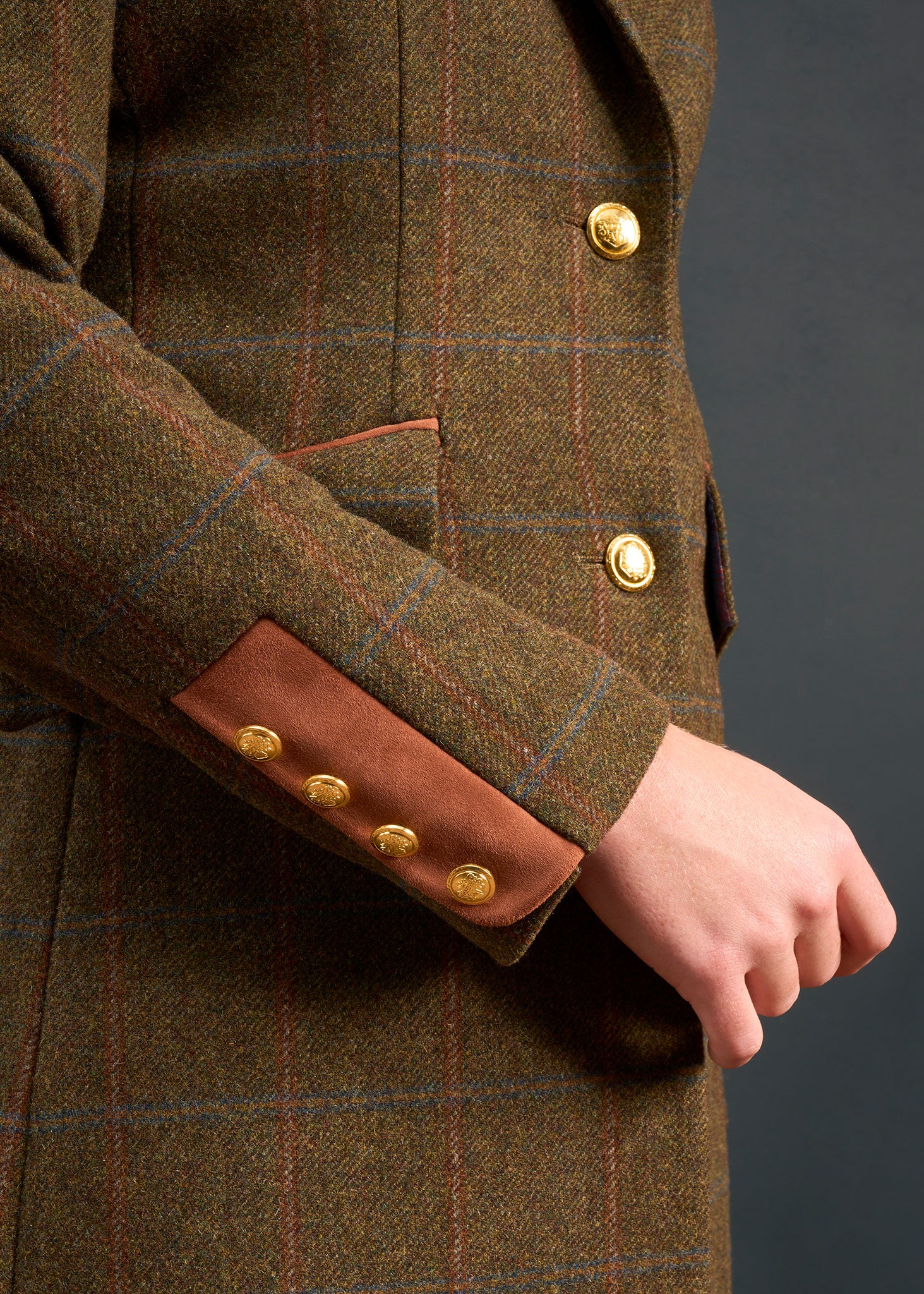 Combrook Ladies Mid-Thigh Tweed Coat In Willow – Alan Paine