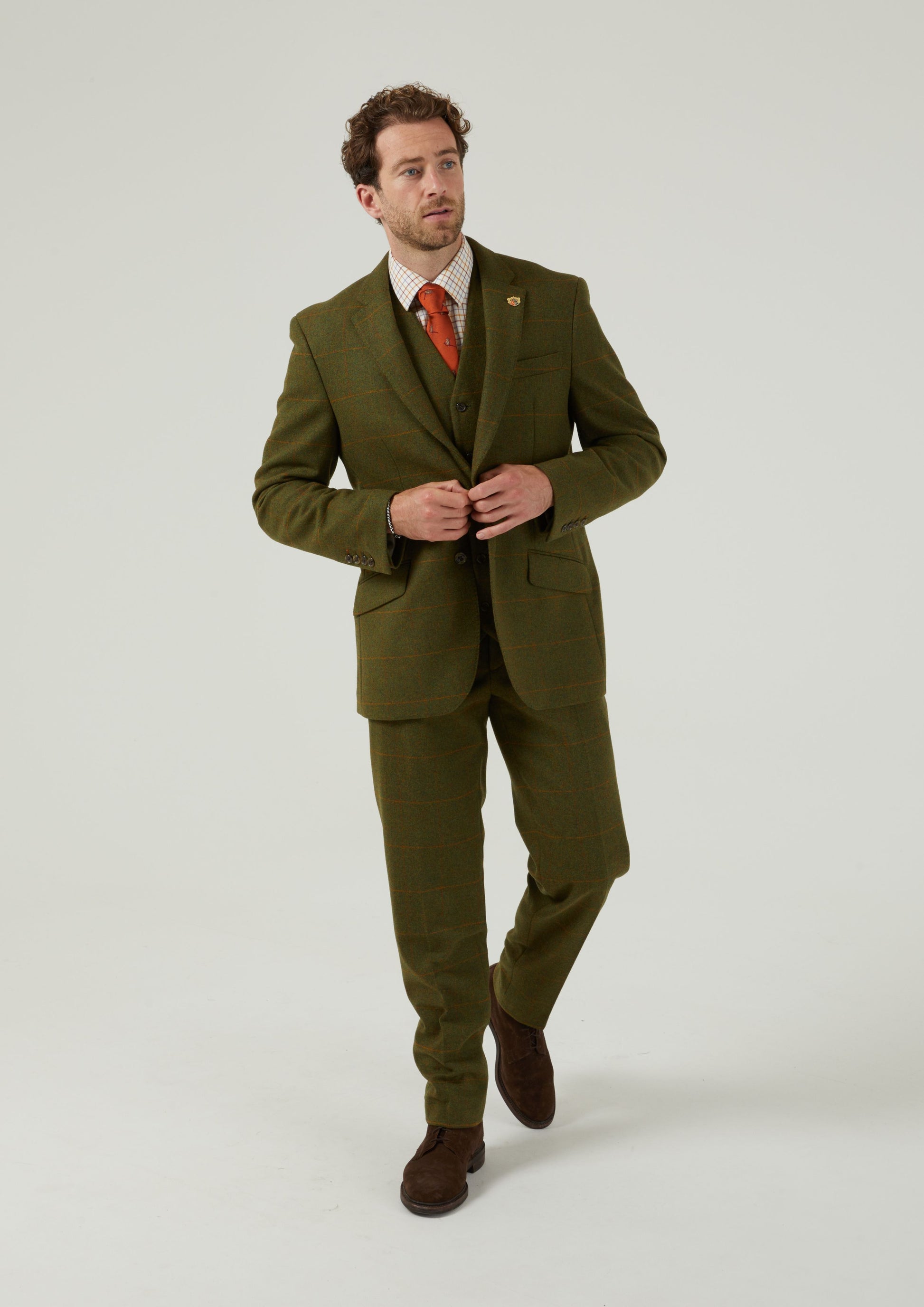 Combrook Men's Tweed Sports Blazer In Maple 