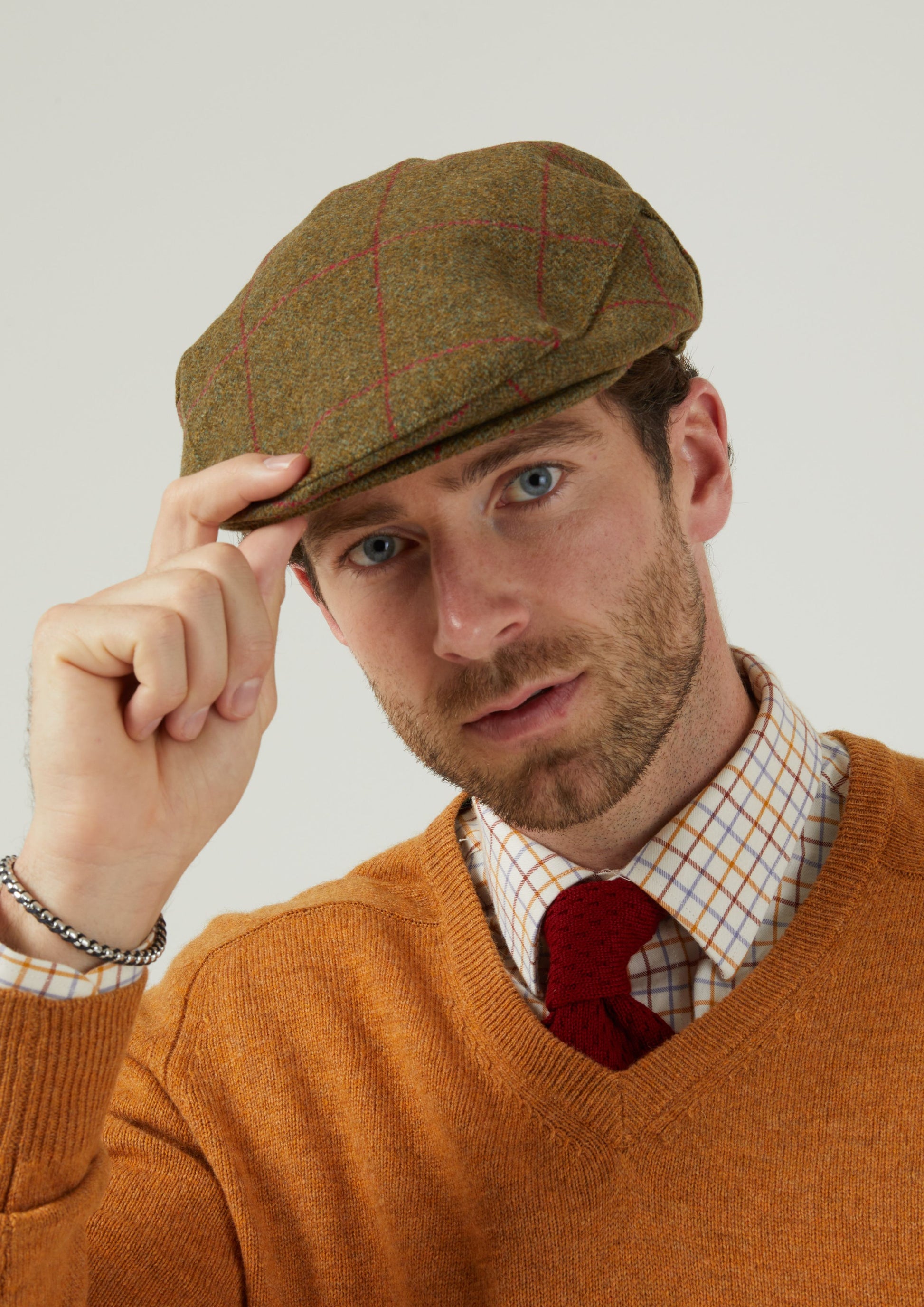 Combrook Men's Tweed Flat Cap In Sage – Alan Paine