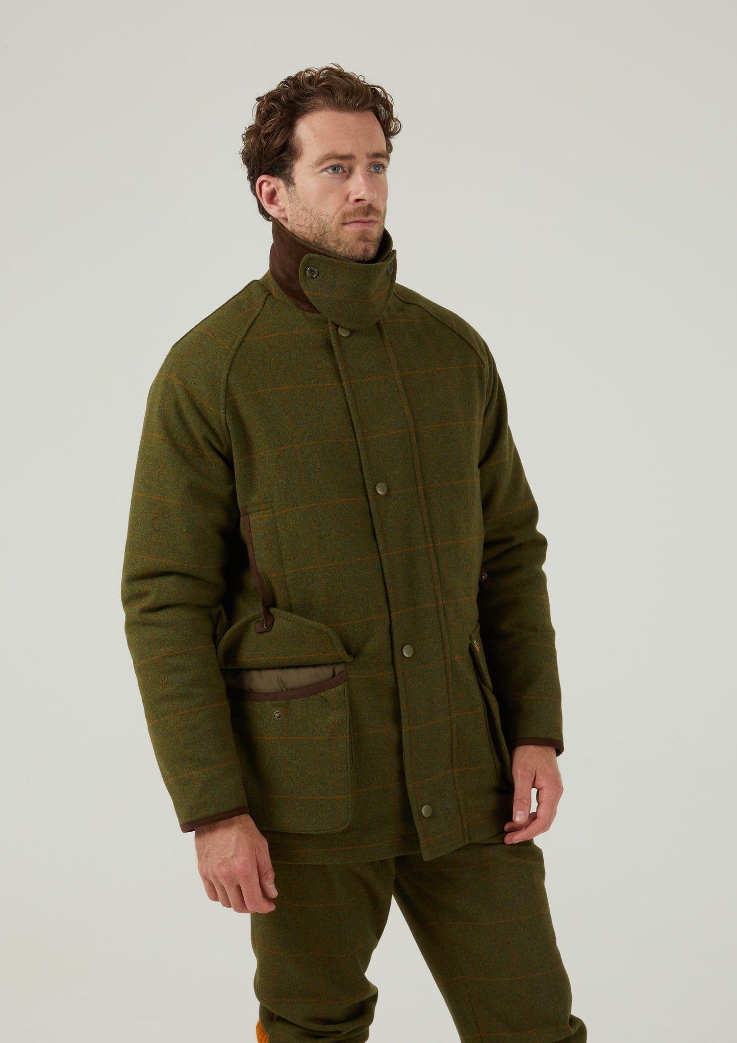 Combrook Men's Waterproof Tweed Coat In Maple