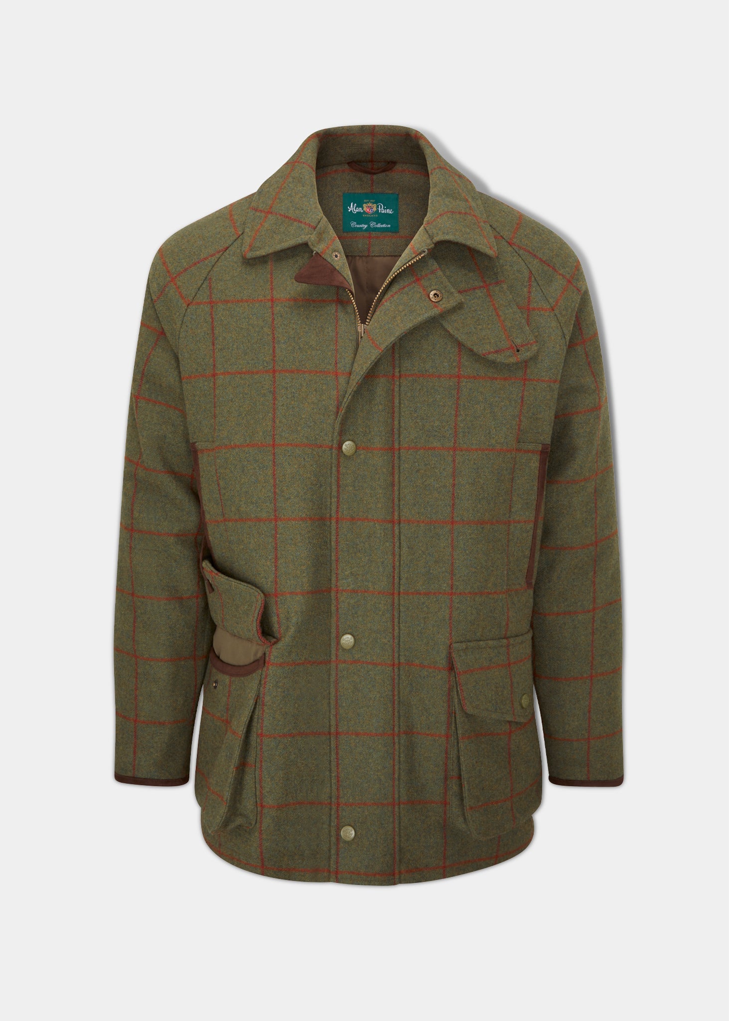 Combrook Men's Waterproof Tweed Coat In Teak – Alan Paine