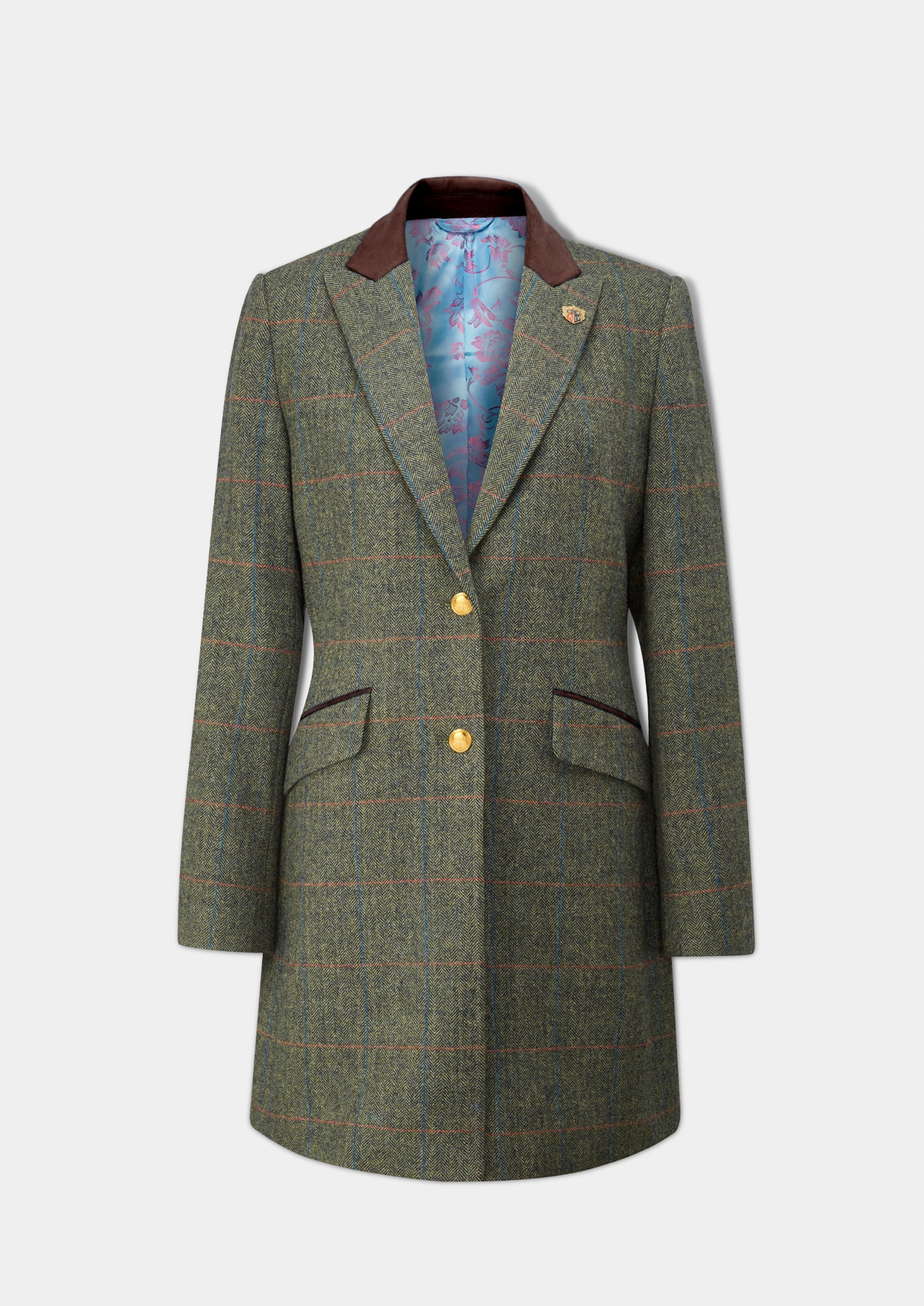 Combrook Ladies Mid-Thigh Coat In Spruce – Alan Paine