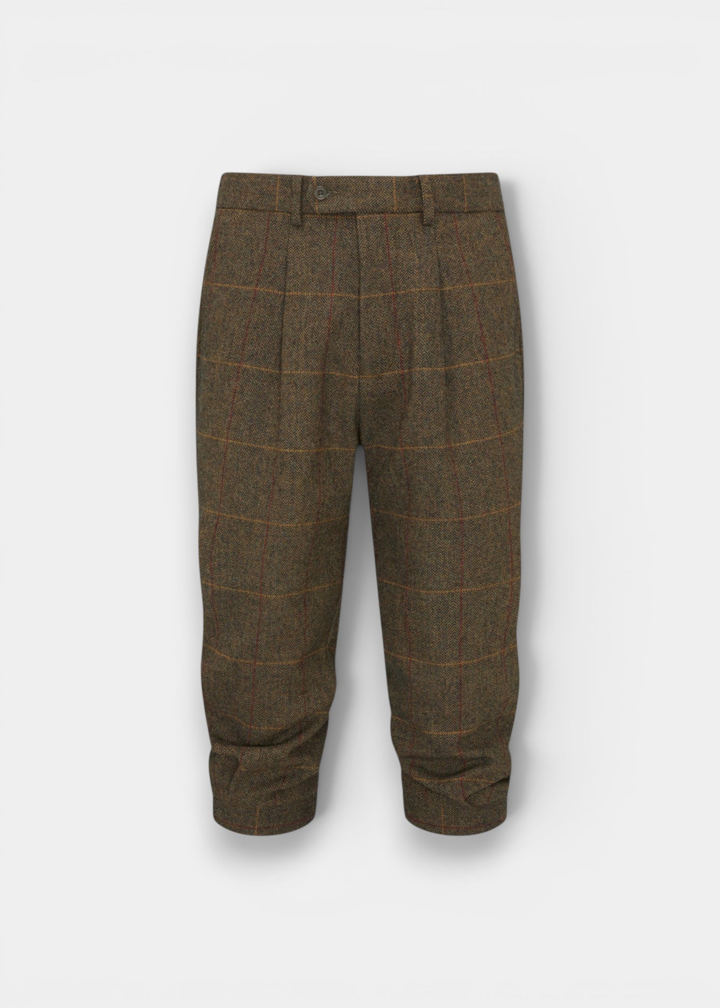 Combrook Men's Tweed Water Repellent Shooting Breeks in Teak  -  Regular Fit