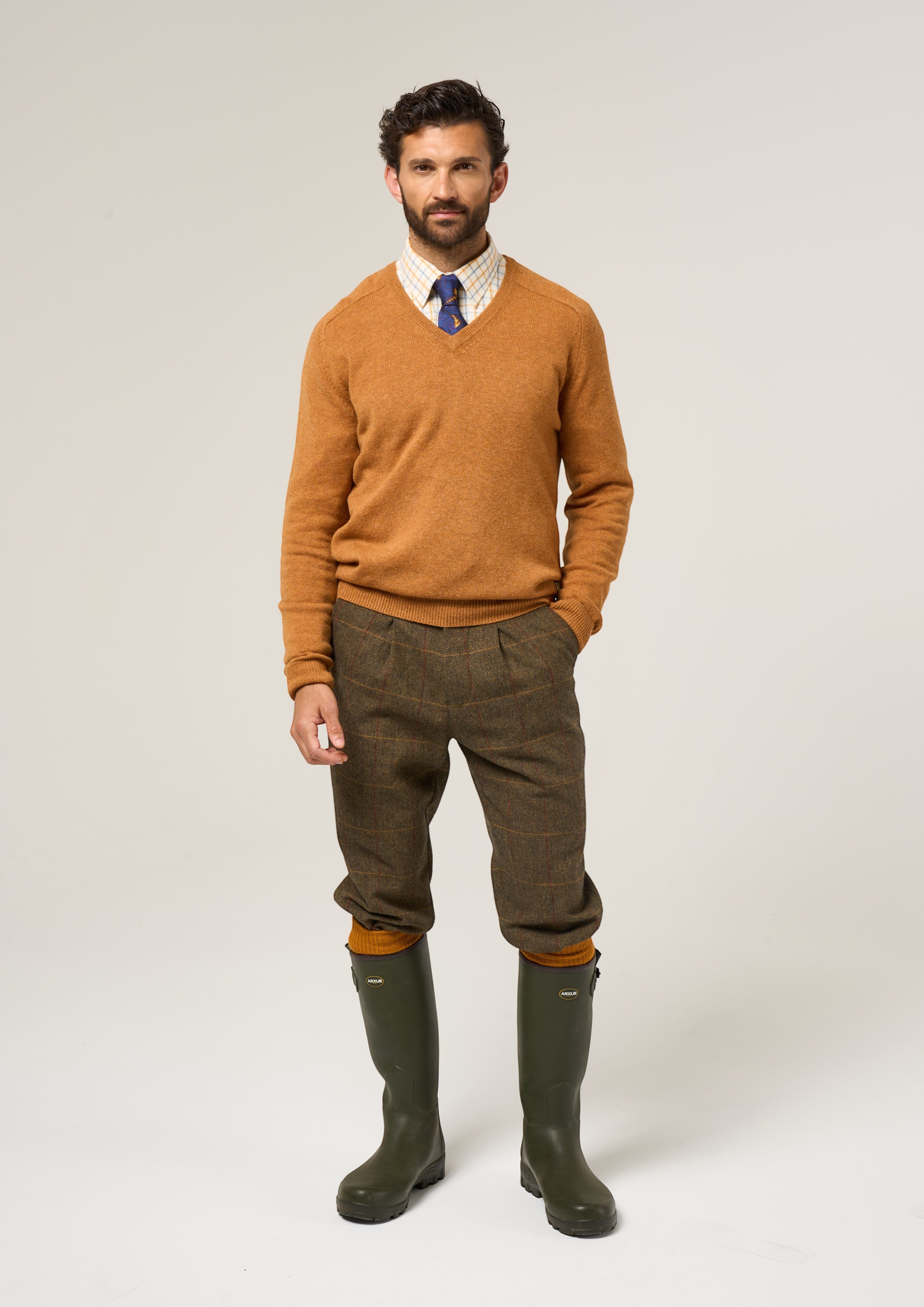 Combrook Men's Tweed Breeks In Teak – Alan Paine