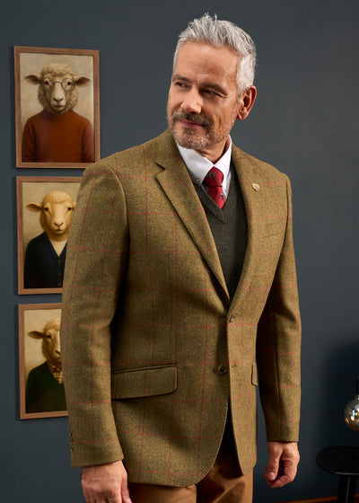 Combrook Men's Tweed Sports Blazer In Sage