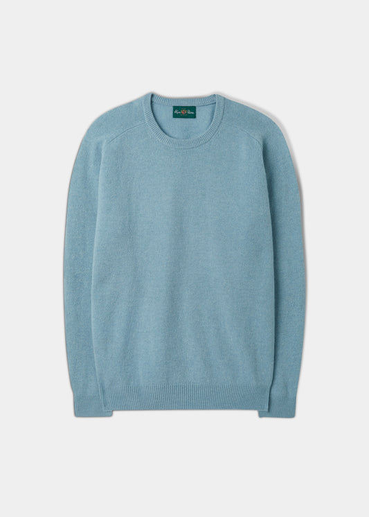Dorset Men's Lambswool Jumper in Blue Seal 