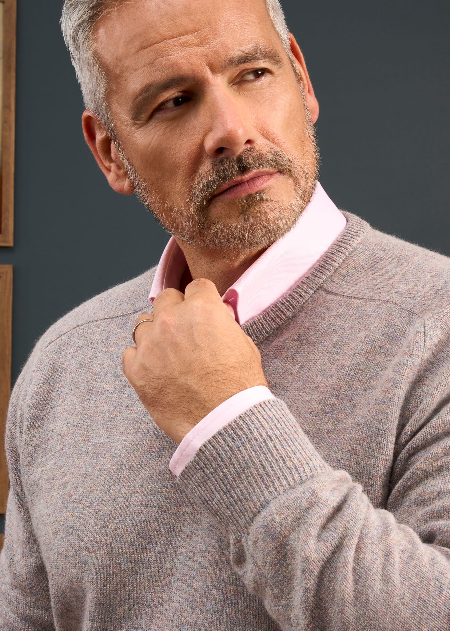Dorset Men's Lambswool Jumper in Fusion