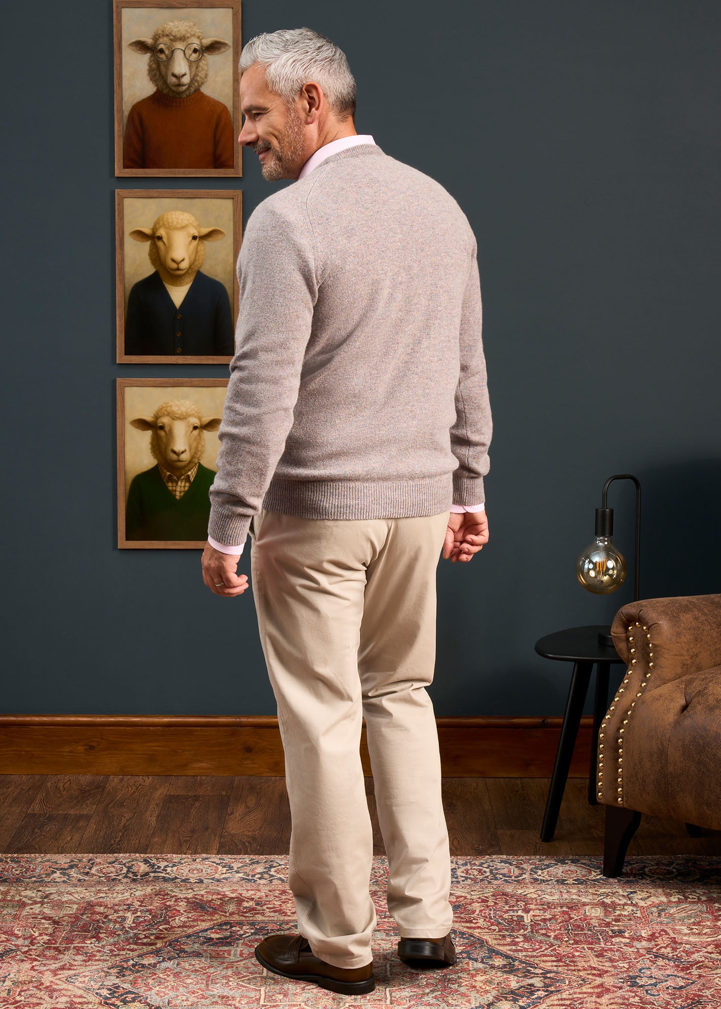 Dorset Men's Lambswool Jumper in Fusion