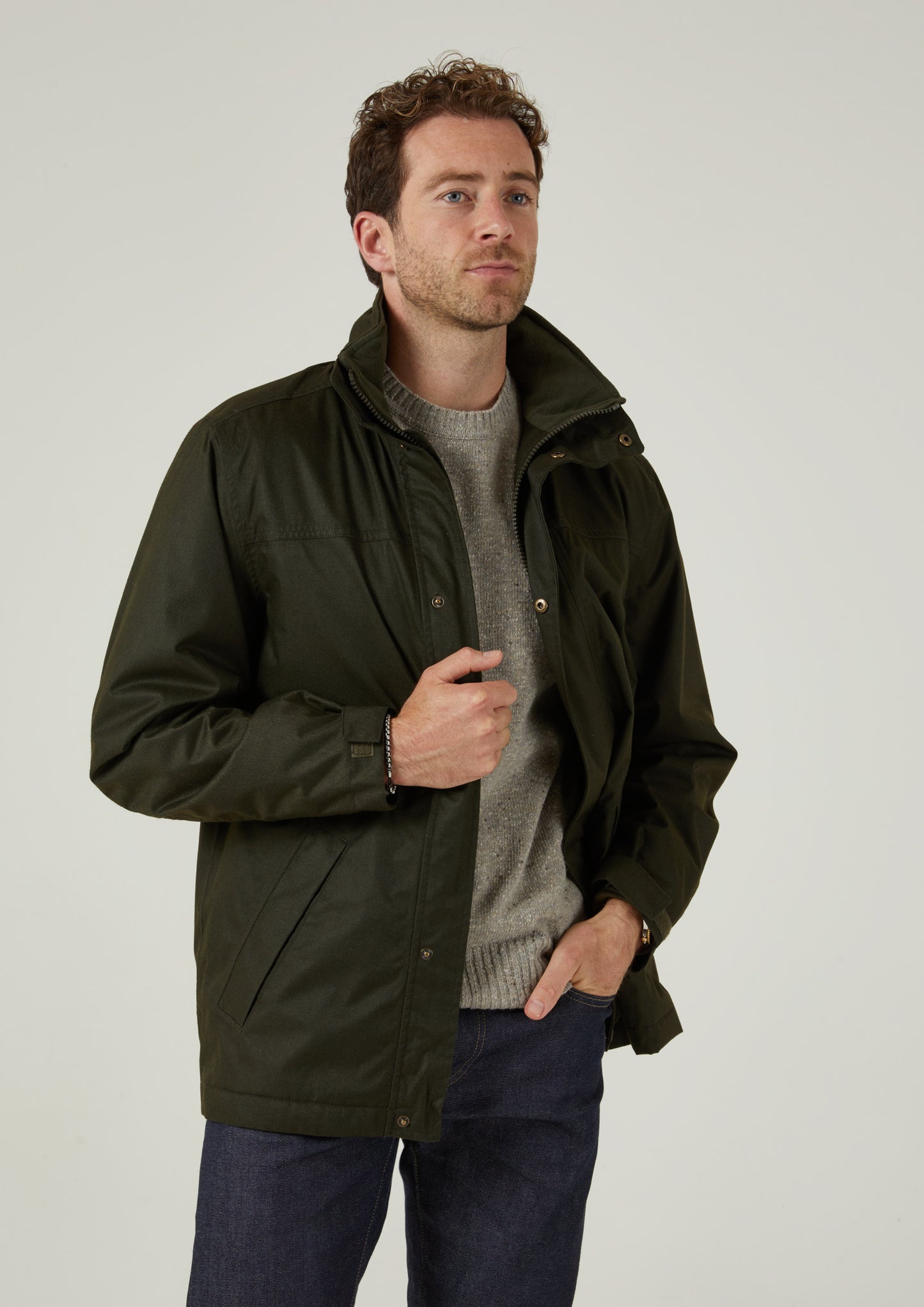 Fernley Men's Waterproof Weekend Coat In Woodland – Alan Paine UK