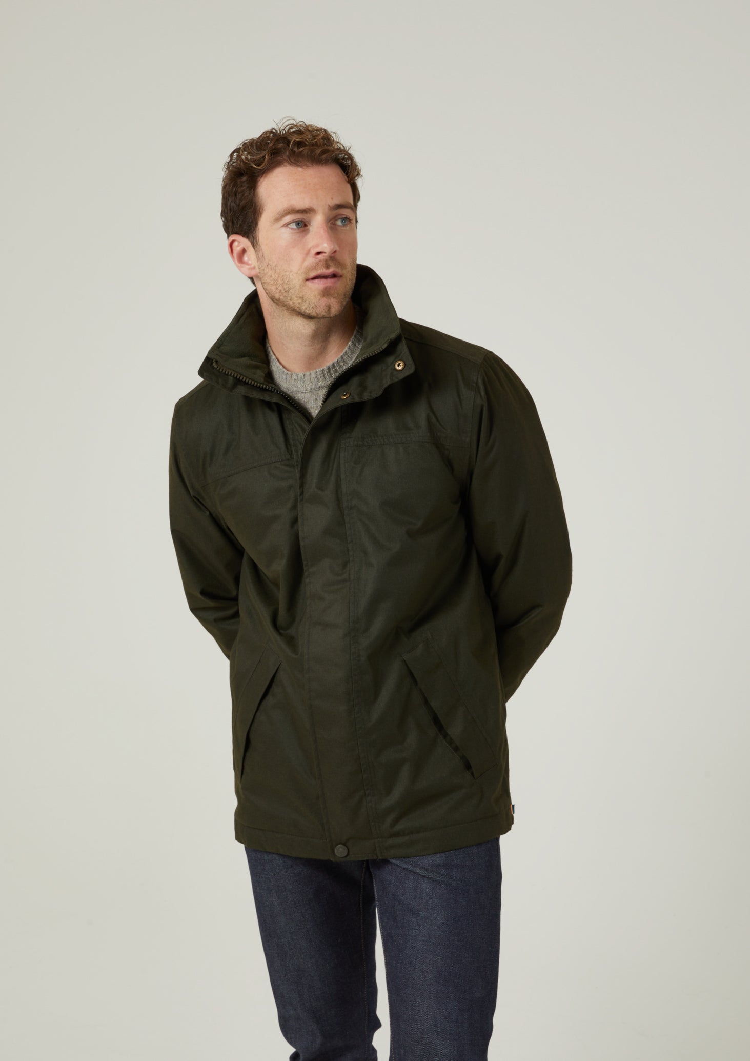 Fernley Men's Waterproof Weekend Coat In Woodland