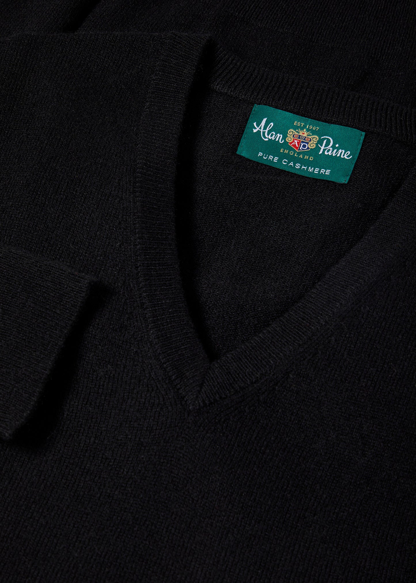 Mens Cashmere Jumper Black