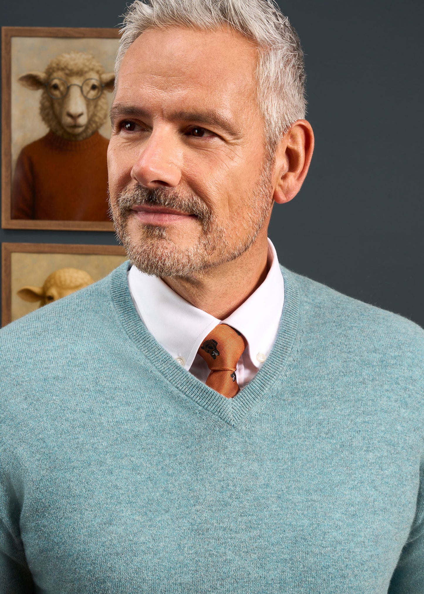 Haddington Cashmere Jumper in Caspian