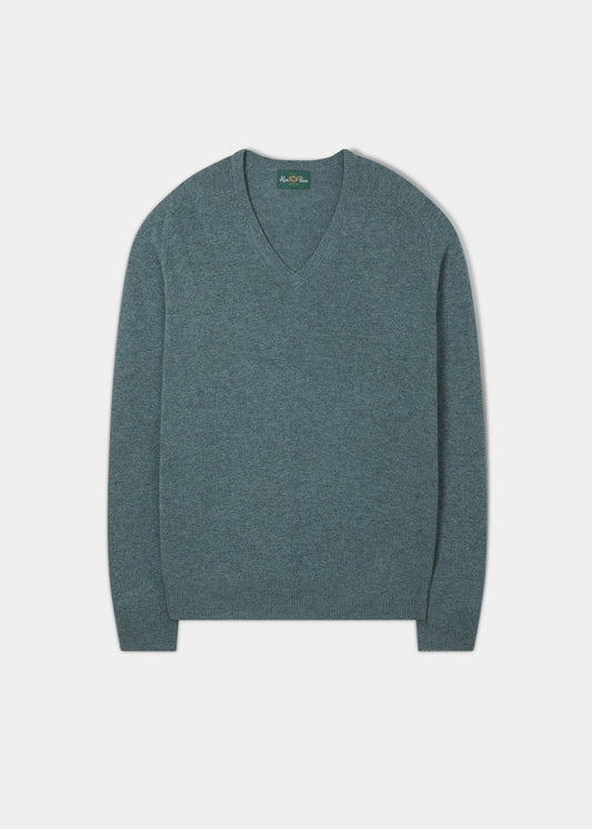 Hampshire Lambswool Jumper in Caspian 