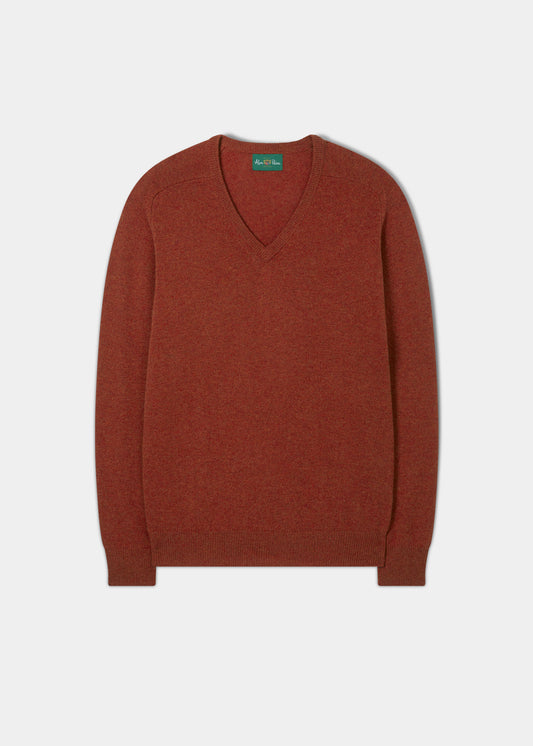 Hampshire Lambswool Jumper in Ember 