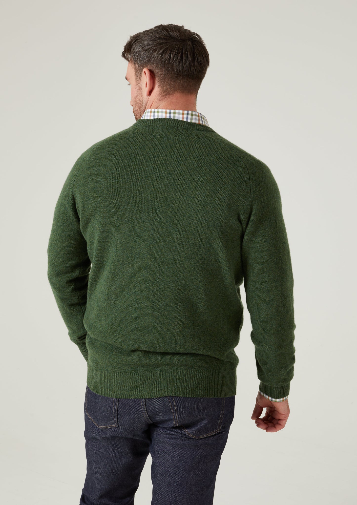 Hampshire Lambswool Jumper in Rosemary