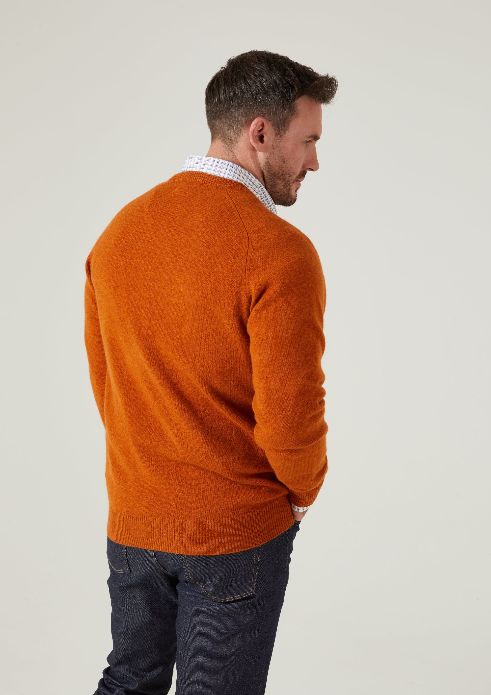 Hampshire Lambswool Jumper in Oxide
