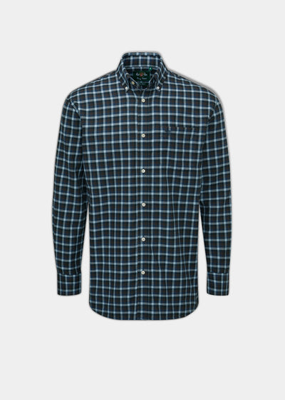 Ilkley Flannel Brown Check Shirt - Shooting Fit