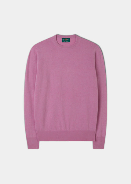 Men's Geelong Crew Neck Jumper in Pink Haze Web Exclusive