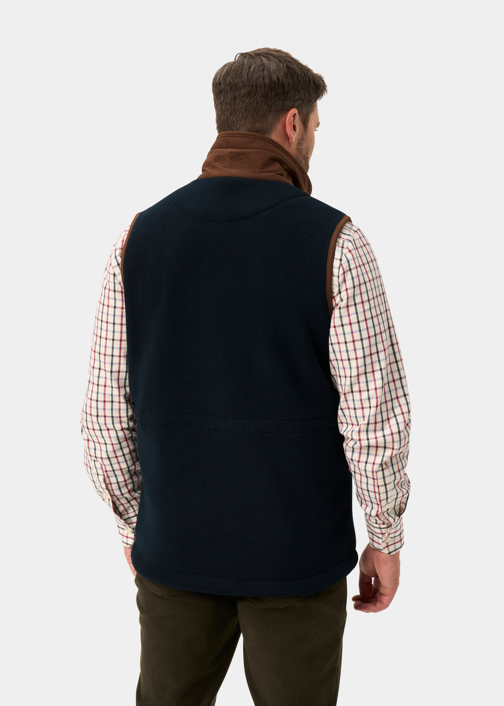 Aylsham Men's Fleece Gilet In Dark Navy - Regular Fit